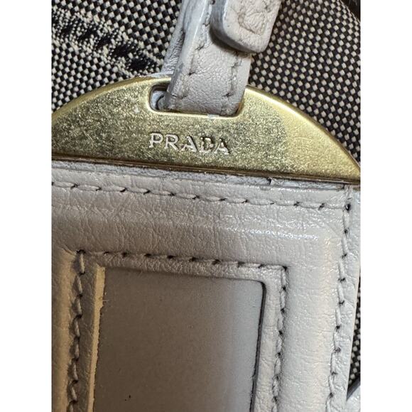 Authentic Prada Canvas and Leather Shoulder/Crossbody Bag - 197/B - Picture 8 of 10